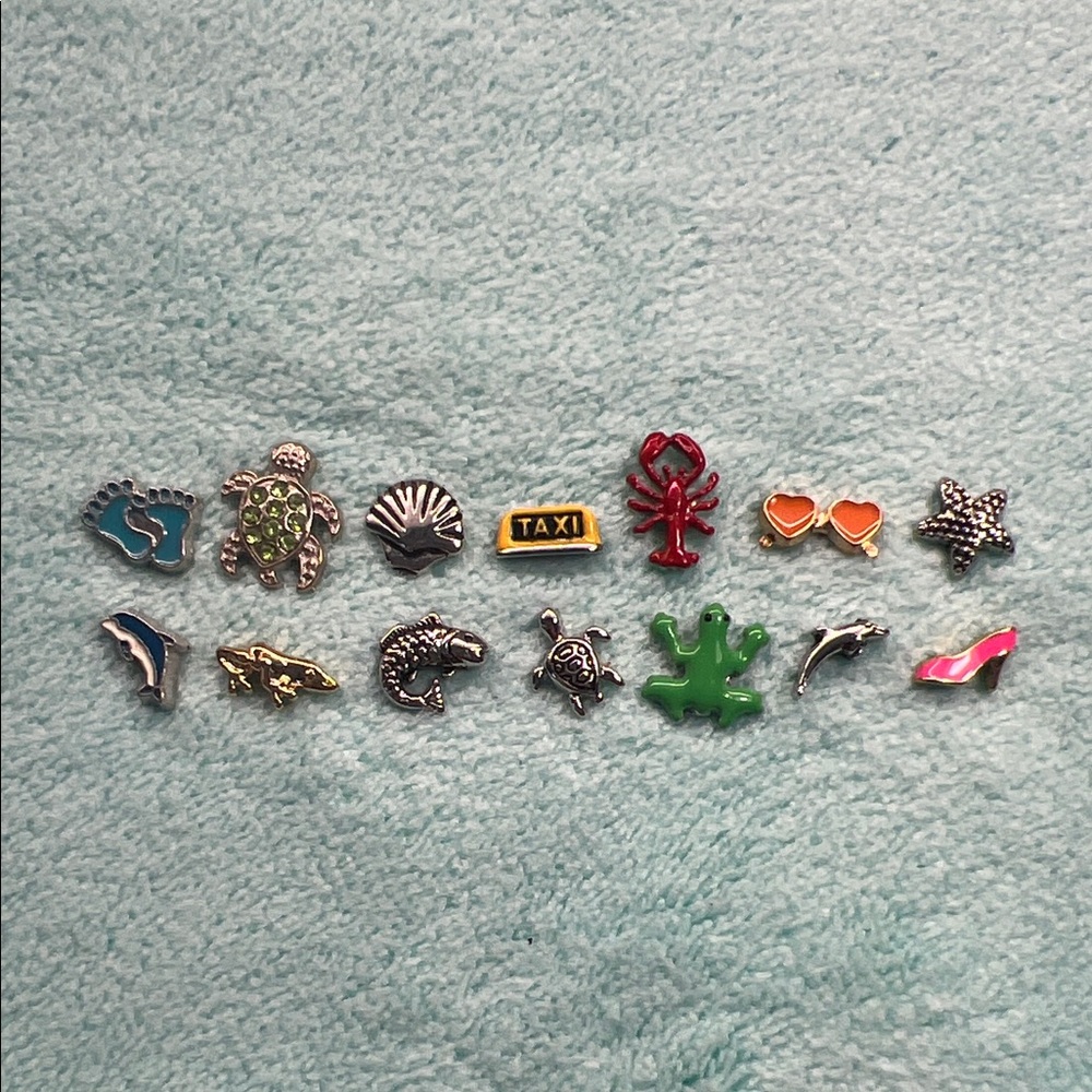 Floating Locket Charms - Travel theme